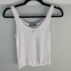 White Brandy Melville Dallas Tank Top